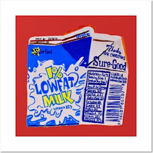 Low-fat Milk Carton Posters and Art